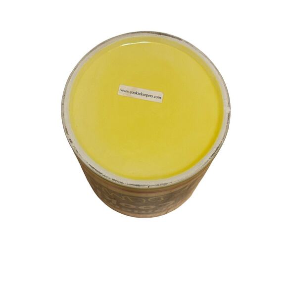 Homemade Cookies for Dummies Ceramic Cookie Jar Yellow & Red Canister - Picture 8 of 8